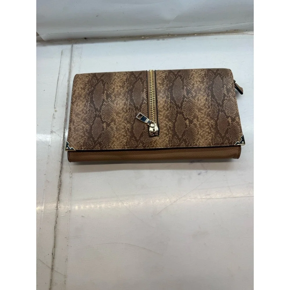 Snake Skin Print Clutch Purse(COME WITH‎ STRAP)